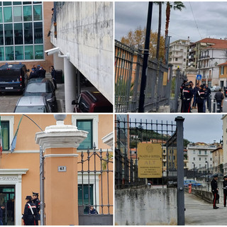 Luca Dolce a processo, presidio degli anarchici davanti al tribunale di Imperia (foto e video)