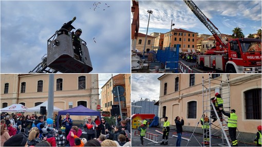 Imperia, Befana in pericolo la salvano i vigili del fuoco (foto e video)