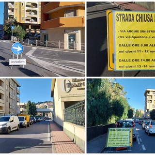 Imperia, città paralizzata per la chiusura di via Argine sinistro