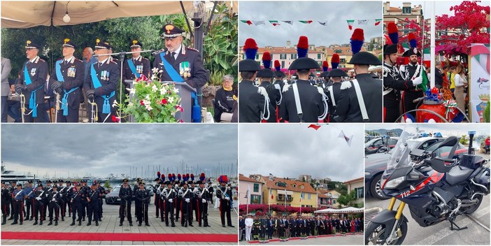 Festa dell'Arma dei carabinieri, celebrazioni in calata Anselmi. Il colonnello Morganti saluta Imperia (foto e video)