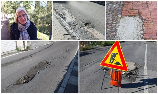 Imperia: buche, avvallamenti e asfalti usurati, Bozzano: &quot;Situazione strade problematica&quot; (foto e video)