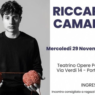 Riccardo Camarda, TEDx speaker, a Imperia per spronare i ragazzi a trovare la propria passione