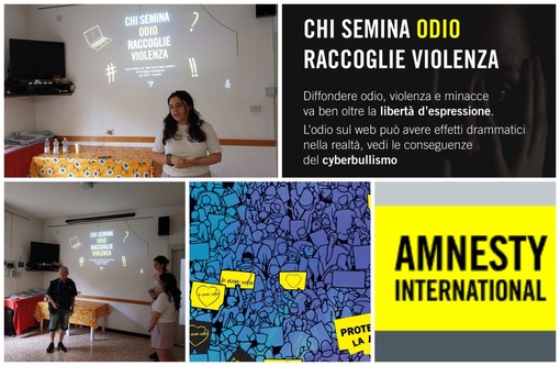 A Imperia un laboratorio di Amnesty dedicato all'hate speech