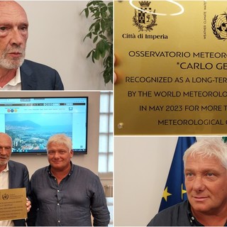 Imperia, premiato l'Osservatorio Meteorologico come stazione centenaria di importanza climatologica (video)