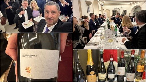 Alla cena degli auguri di Aspi all'Hotel Parigi gli aspiranti sommelier di Imperia