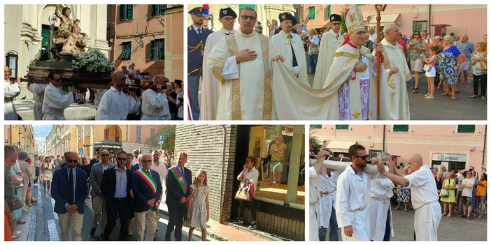 Oneglia in festa, centinaia di fedeli alla processione di San Giovanni Battista (foto e video)