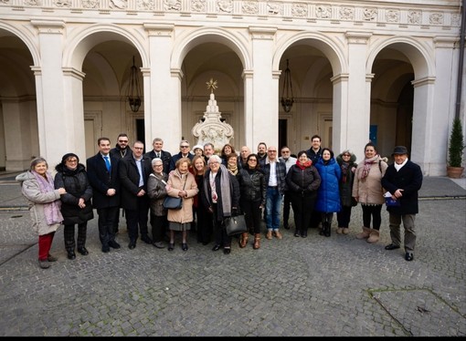 Il coro 'Laudate dominum' di Imperia a Palazzo Chigi dalla premier Meloni (Foto)