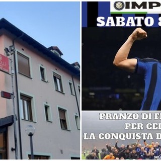 Nava, all'albergo ristorante Il Colle un pranzo per festeggiare il ventesimo scudetto dell'Inter