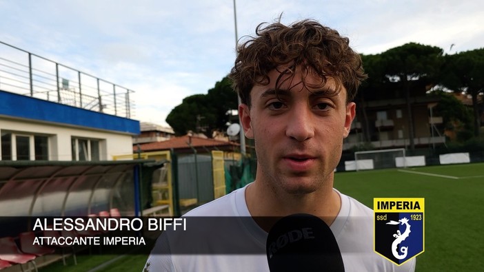 Imperia calcio, continua la crescita di Alessandro Biffi: &quot;Sto imparando davvero tanto, anche grazie ai consigli di papà&quot; (VIDEO)