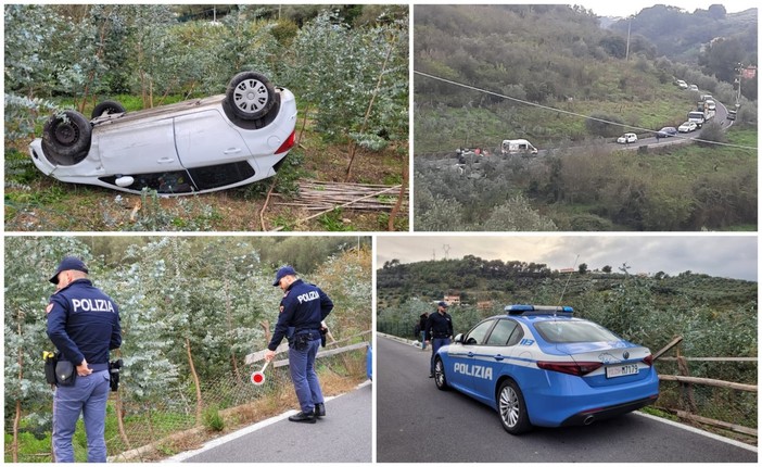 Auto fuori strada a Montegrazie, ferite madre e figlia