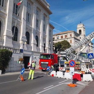 Imperia, senso unico alternato in viale Matteotti per il  lavori di realizzazione dell'ascensore