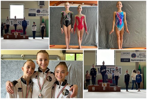 Le &quot;farfalle&quot; del Cerchio d'oro ai campionati regionali di ginnastica ritmica