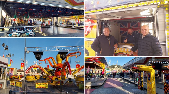 Nuova casa per il Luna Park di Imperia che resta una delle attrazioni più frequentate durante le feste (foto)