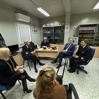 Diano Marina, l'ammiraglio Carlone incontra il sindaco Za: &quot;Una  gradita visita che rinnova lo spirito di collaborazione con la città&quot;