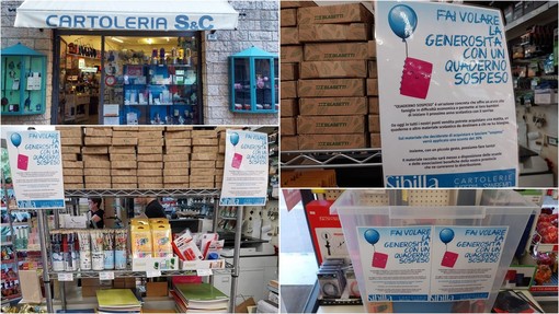 Il &quot;Quaderno sospeso&quot;, l'iniziativa solidale della libreria Sibilla a Imperia (foto)