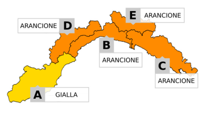 Maltempo, confermata l'allerta gialla per temporali. Arancione sul Levante