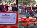 Diano Marina, inaugurata una panchina rossa simbolo della lotta alla violenza di genere (foto e video)