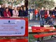 Diano Marina, inaugurata una panchina rossa simbolo della lotta alla violenza di genere (foto e video)