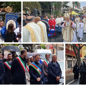 Diano Marina, la pioggia non ferma il raduno delle Confraternite liguri  (foto e video)