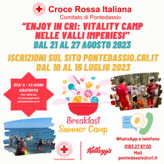 A Pontedassio, ‘Enjoy in CRI: Vitality Camp nelle Valli Imperiesi’ per i bambini tra gli 8 e i 13 anni