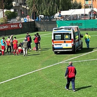Camporosso: scontro durante partita di calcio, 16enne portato al Santa Corona dall'elisoccorso