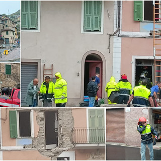 Crolla una palazzina a Soldano, inquilini feriti (foto e video)