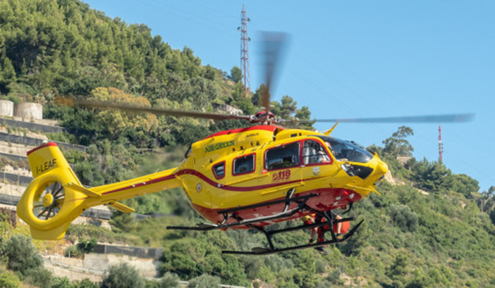 Chiusanico, cade da un albero in campagna: uomo di 87 anni in ospedale