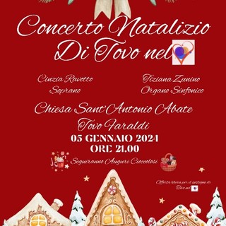 Tovo Faraldi: concerto per le festività Natalizie nella chiesa cinquecentesca di Sant'Antonio Abate