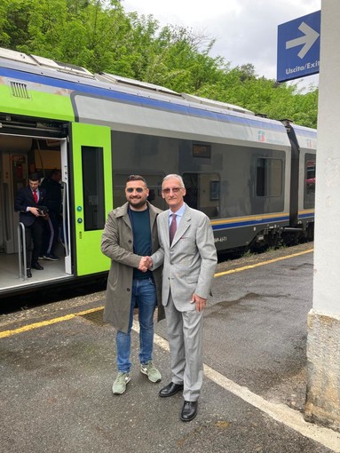 Elezioni Ventimiglia: delegazione della lista Sismondini Gabriele sindaco a sostegno del 'Treno delle Meraviglie' (foto e video)