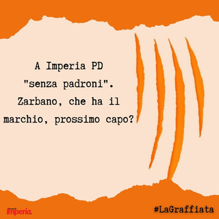 LA GRAFFIATA A Imperia PD &quot;senza padroni&quot;. Zarbano, che ha il marchio, prossimo capo?