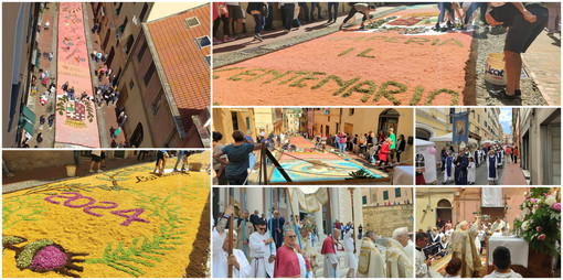 Imperia, lo spettacolo dell'Infiorata del Centenario (foto e video)