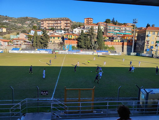 L'Imperia cade in casa: il Busalla si impone per 2-0, i nerazzurri costretti in 10 dall'espulsione di Virga