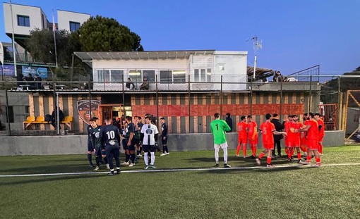 Imperiese e Ospedaletti prima di entrare in campo