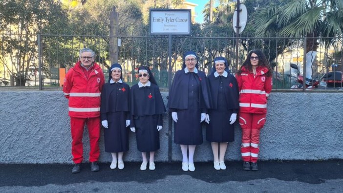 Imperia ha inaugurato la piazza dedicata Emily Tyler Carow, storica crocerossina