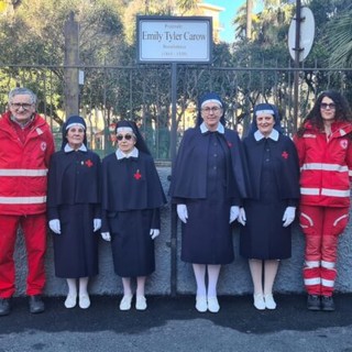 Imperia ha inaugurato la piazza dedicata Emily Tyler Carow, storica crocerossina