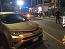 Diano Marina, scontro tra auto in via Aurelia: due feriti (foto)