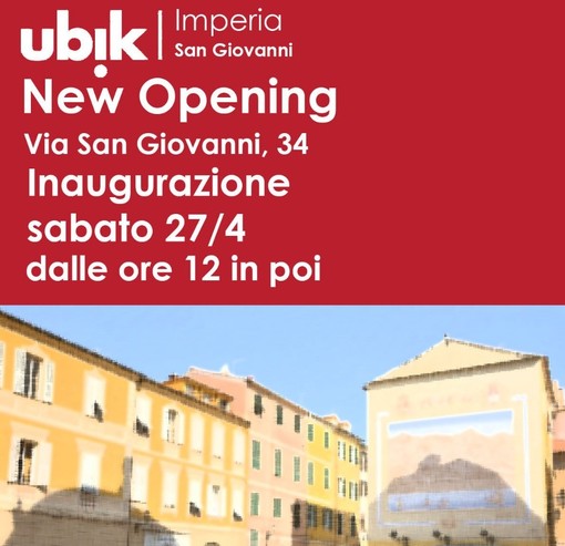 Inaugurazione della nuova sede: Libreria Ubik apre le sue porte nel cuore di Oneglia sabato 27 aprile