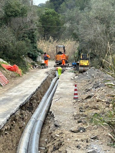 Lavori per il ripristino delle vasche delle Morene, il sindaco di Cervo: &quot;Intervento di grande importanza per la carenza idrica&quot; (Foto)