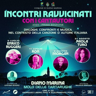 Diano Marina: nasce “Incontri ravvicinati con i cantautori”, la rassegna che promuove la cultura musicale curata da Stefano Senardi