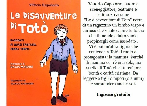 Imperia, la libreria Ubik presenta “Le disavventure di Totò” di Vittorio Capotorto