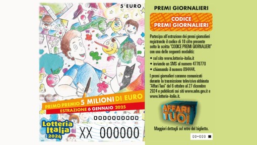 Lunedì l’estrazione dei biglietti della Lotteria, 207mila quelli venduti in Liguria