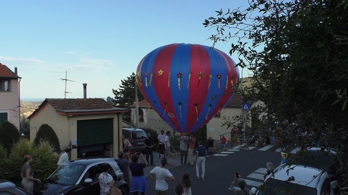 A Bellissimi di Dolcedo è già tempo del lancio della mongolfiera