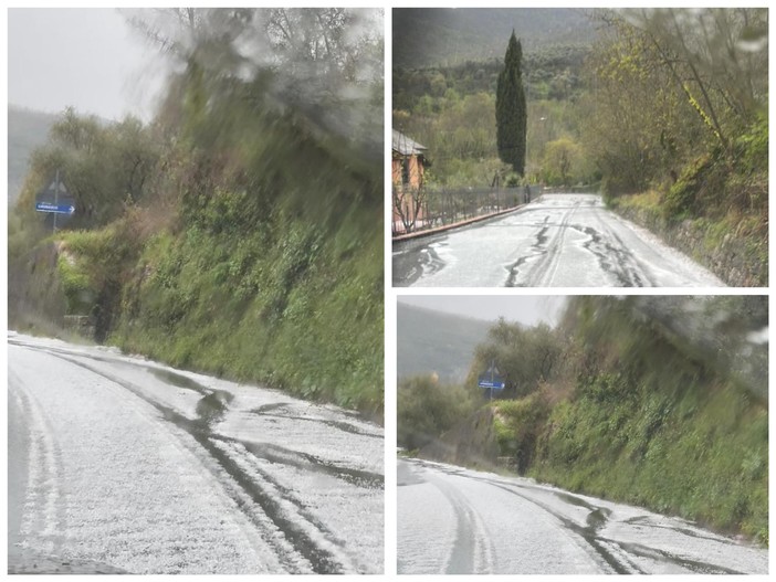 Clima impazzito, a Ville San Pietro arriva la neve di metà aprile (foto)