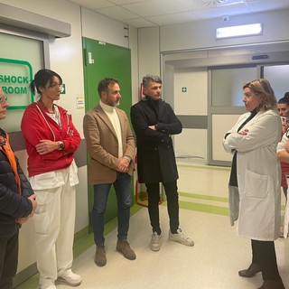 Imperia, Alessandro Piana in visita al pronto soccorso