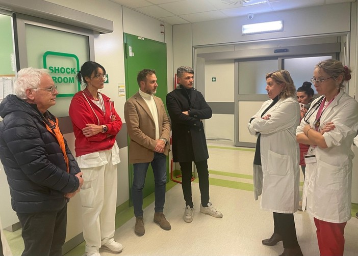 Imperia, Alessandro Piana in visita al pronto soccorso