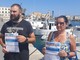 Imperia, in calata Cuneo la mobilitazione dei pescatori al suono delle sirene (foto e video)