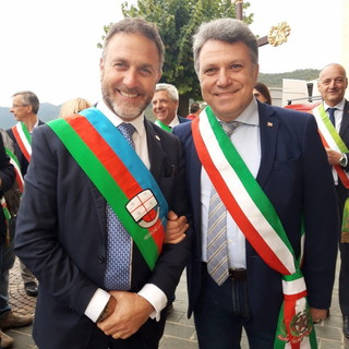 Il Presidente facente funzioni Alessandro Piana alla festa patronale di Santa Reparata ad Aquila d’Arroscia.