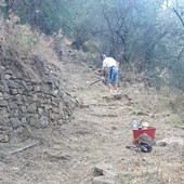 I sentieri di Civezza ripuliti dal gruppo Alpini della Valle di San Lorenzo