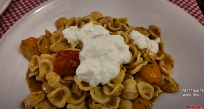 Orecchiette con polpo, pomodorini e burrata: la proposta gourmet dell'Antica Taverna per il 2025 (video)