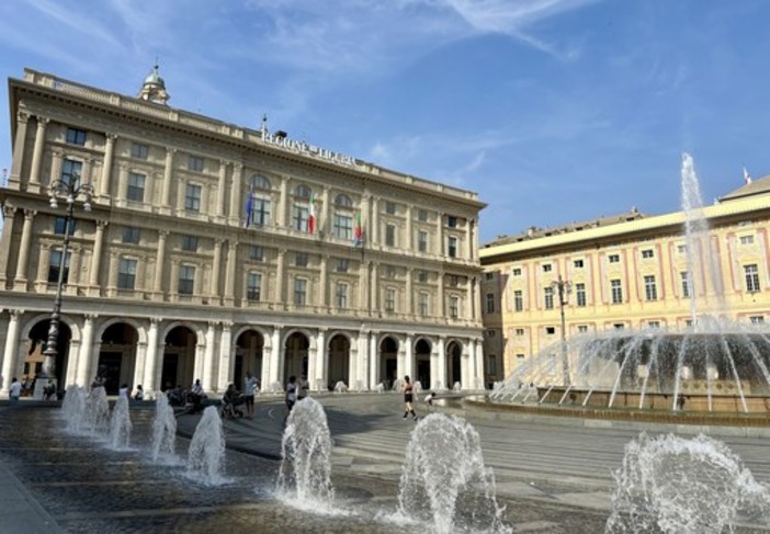 La sede di Regione Liguria in piazza De Ferrari a Genova